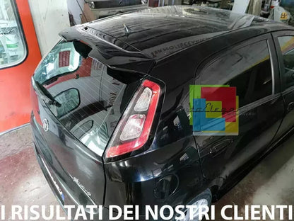 ⭐0268 ALETTONE SPORTIVO ADATTO FIAT PUNTO EVO GRANDE PUNTO SPOILER TETTO NERO⭐