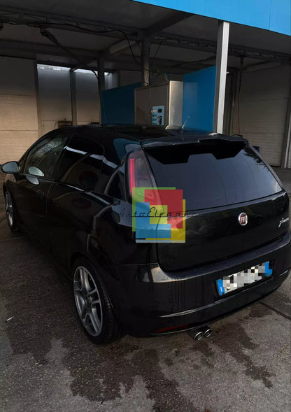 ⭐0268 ALETTONE SPORTIVO ADATTO FIAT PUNTO EVO GRANDE PUNTO SPOILER TETTO NERO⭐