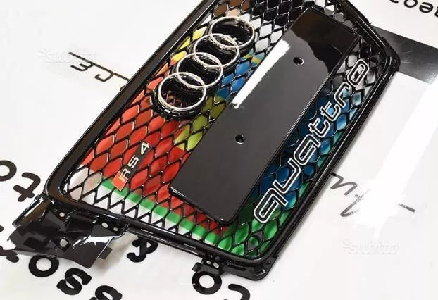 0610⭐GRIGLIA ANTERIORE ADATTO PER AUDI A4 B8 08-12 AVANT BERLINA D'APE QUATTRO⭐