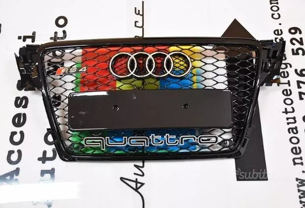 0610⭐GRIGLIA ANTERIORE ADATTO PER AUDI A4 B8 08-12 AVANT BERLINA D'APE QUATTRO⭐