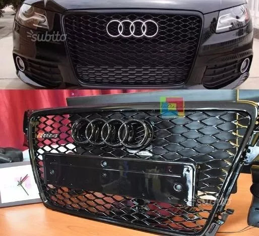 0610⭐GRIGLIA ANTERIORE ADATTO PER AUDI A4 B8 08-12 AVANT BERLINA D'APE QUATTRO⭐