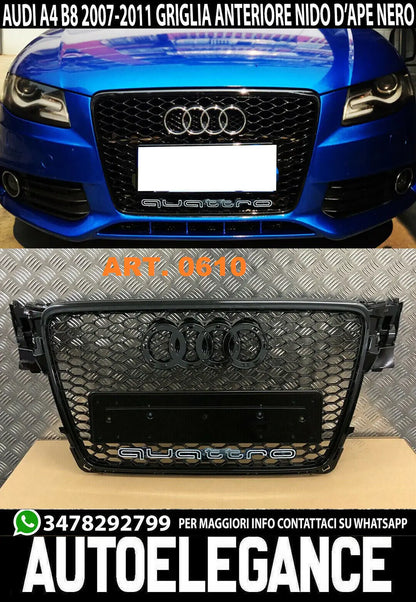 0610⭐GRIGLIA ANTERIORE ADATTO PER AUDI A4 B8 08-12 AVANT BERLINA D'APE QUATTRO⭐