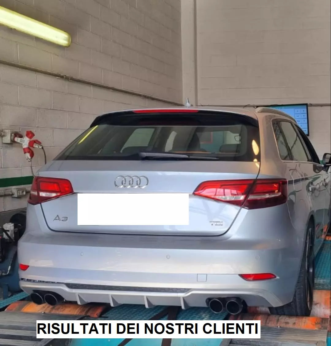 0194⭐SOTTO PARAURTI ADATTO PER AUDI A3 8V SPORTBACK 16-19 RESTYLING DIFFUSOR S3⭐