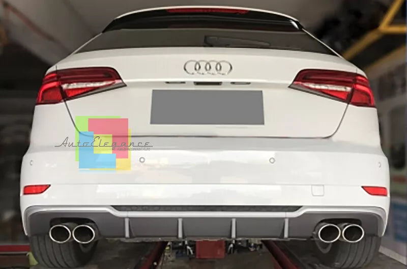 0194⭐SOTTO PARAURTI ADATTO PER AUDI A3 8V SPORTBACK 16-19 RESTYLING DIFFUSOR S3⭐