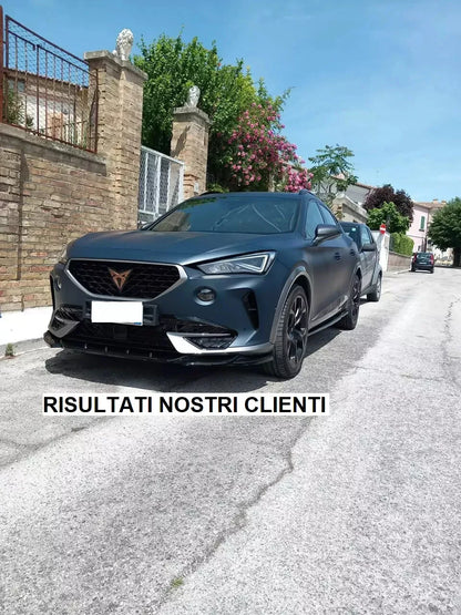 1340⭐SPLITTER ADATTO PER CUPRA FORMENTOR 2020+ NERO LUCIDO DESIGN SPORTIVO⭐