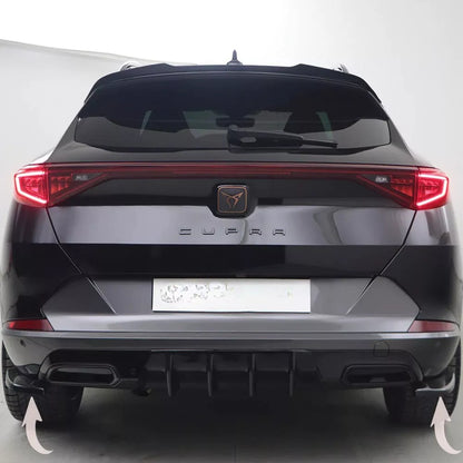 1437⭐FLAP POSTERIORI ADATTI PER CUPRA FORMENTOR 20+ NERO LUCIDO LOOK SPORTIVO⭐