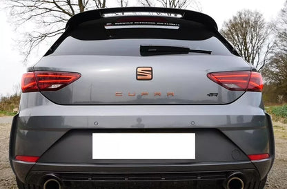 0406⭐SPOILER ADATTO PER SEAT LEON 5F 5 PORTE 12-20 LOOK CUPRA R300 DESIGN NERO⭐