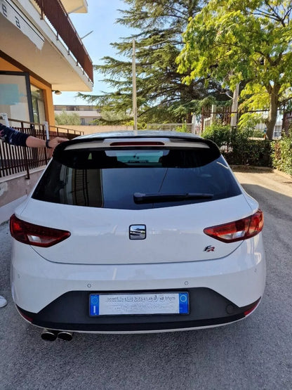 0406⭐SPOILER ADATTO PER SEAT LEON 5F 5 PORTE 12-20 LOOK CUPRA R300 DESIGN NERO⭐