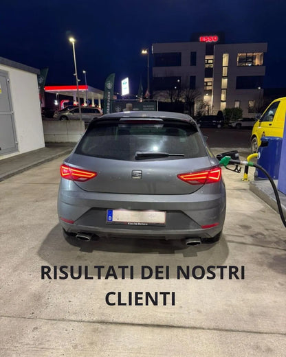 0406⭐SPOILER ADATTO PER SEAT LEON 5F 5 PORTE 12-20 LOOK CUPRA R300 DESIGN NERO⭐