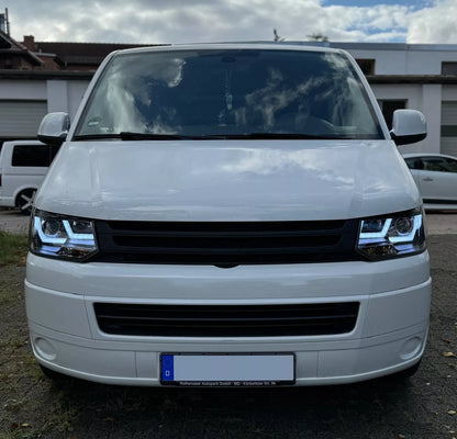 💎FANALI U LED ADATTO PER VW T5 09-15 NERO MULTIVAN TRANSPORTER KIT LIFTING💎
