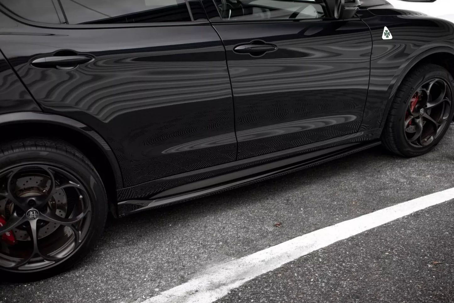 ⭐Minigonne Laterali Diffusori ADATTO PER Alfa Romeo Stelvio Quadrifoglio Mk1⭐