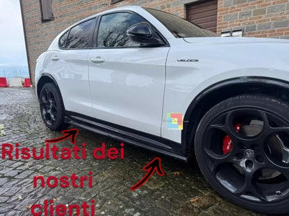 ⭐Minigonne Laterali Diffusori ADATTO PER Alfa Romeo Stelvio Quadrifoglio Mk1⭐