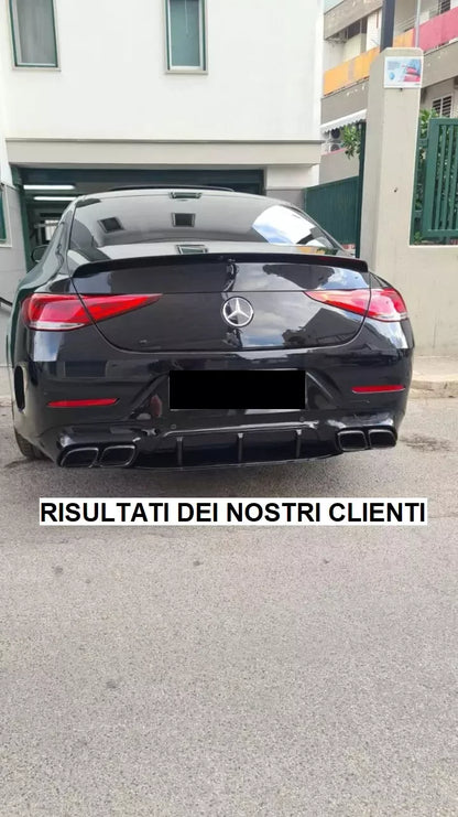 1883💎DIFFUSORE ADATTO PER MERCEDES CLS C257 2018+ AMG LOOK CLS63s NERO LUCIDO💎