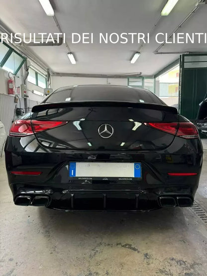 1883💎DIFFUSORE ADATTO PER MERCEDES CLS C257 2018+ AMG LOOK CLS63s NERO LUCIDO💎