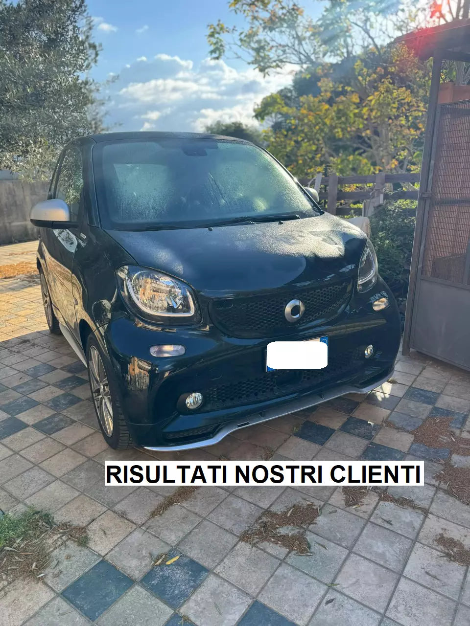 0338⭐SMART FORTWO 453 2014+ SPOILER SOTTO PARAURTI ANTERIORE SPORTIVO IN ABS⭐