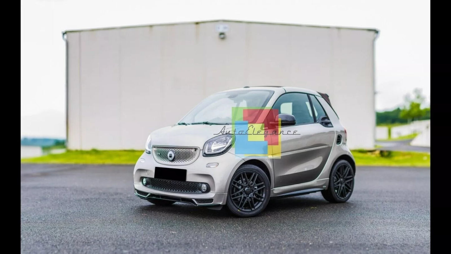 0338⭐SMART FORTWO 453 2014+ SPOILER SOTTO PARAURTI ANTERIORE SPORTIVO IN ABS⭐