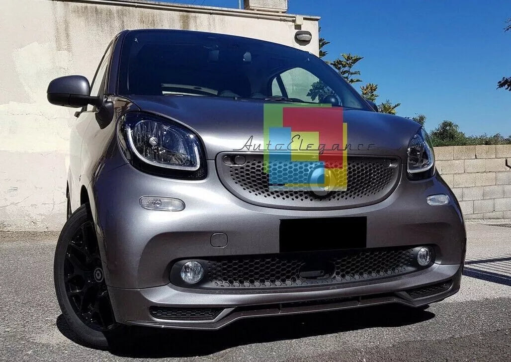 0338⭐SMART FORTWO 453 2014+ SPOILER SOTTO PARAURTI ANTERIORE SPORTIVO IN ABS⭐