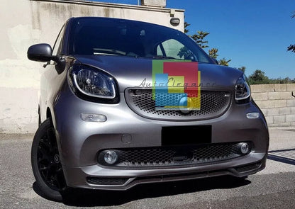 0338⭐SMART FORTWO 453 2014+ SPOILER SOTTO PARAURTI ANTERIORE SPORTIVO IN ABS⭐