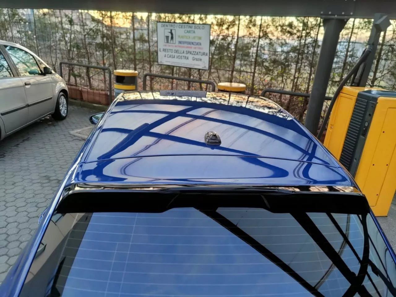0830⭐SPOILER ADATTO PER VW POLO AW1 LOOK GTI GTD RLINE LOOK NERO LUCIDO⭐