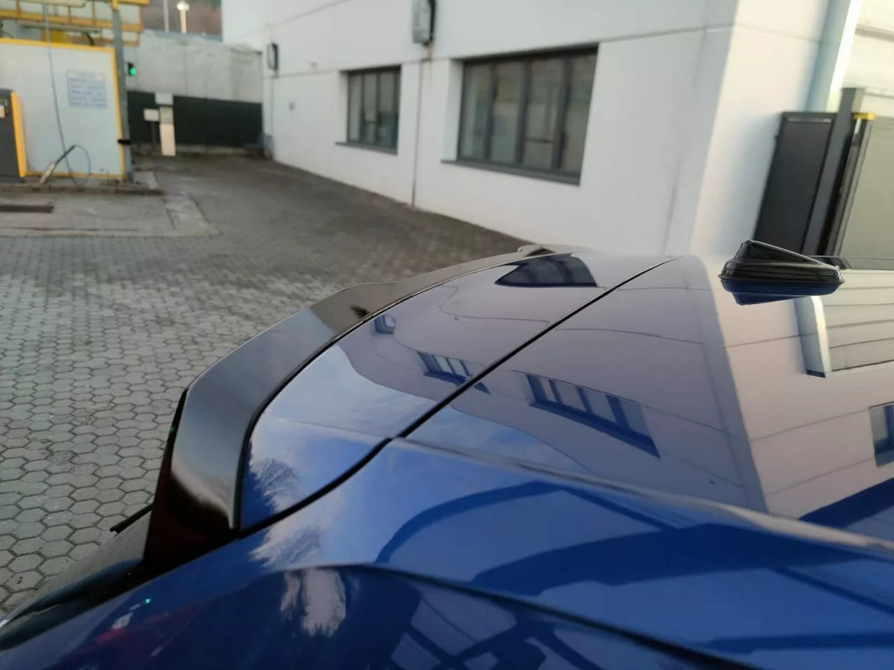 0830⭐SPOILER ADATTO PER VW POLO AW1 LOOK GTI GTD RLINE LOOK NERO LUCIDO⭐