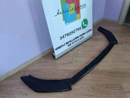 0206🔥SOTTO PARAURTI ANTERIORE FORD FIESTA MK8 ST 17+ABS NERO LUCIDO SPLITTER 🔥