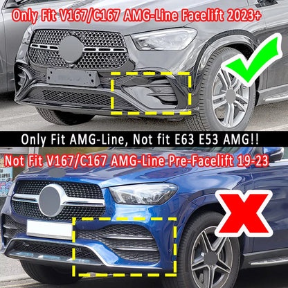 ✨SPLITTER ADATTO PER MERCEDES GLE V167 C167 FACELIFT AMG 2024+✨