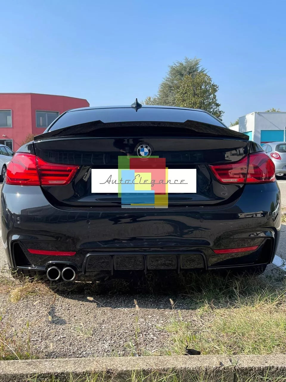 0574⭐BMW 4 F32 2013-2020 COUPE SPOILER POSTERIORE SUL COFANO ABS LOOK M4⭐