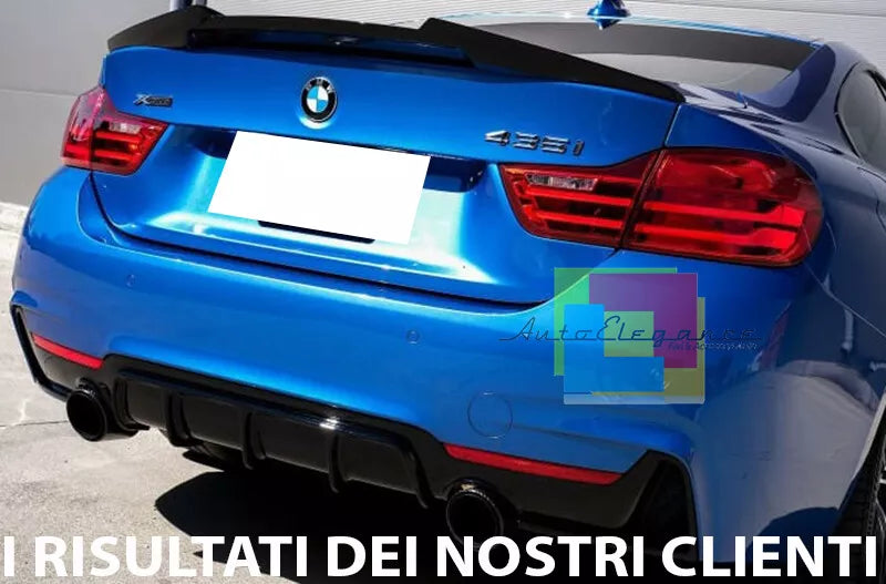 0574⭐BMW 4 F32 2013-2020 COUPE SPOILER POSTERIORE SUL COFANO ABS LOOK M4⭐