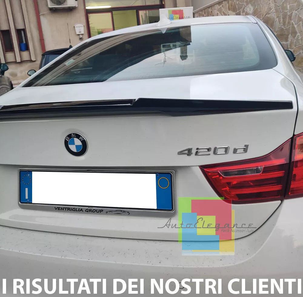 0574⭐BMW 4 F32 2013-2020 COUPE SPOILER POSTERIORE SUL COFANO ABS LOOK M4⭐