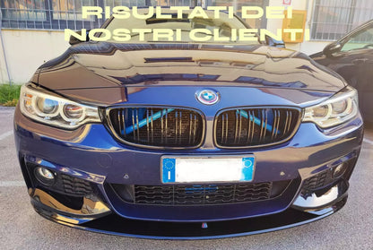 ⭐0198 SPLITTER ANTERIORE ADATTO PER BMW SERIE 4 F32 F33 F36 LOOK M SPORT⭐
