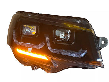 Fari Full LED in Nero per VW T6.1 Facelift 2019+ FRECCE DINAMICHE