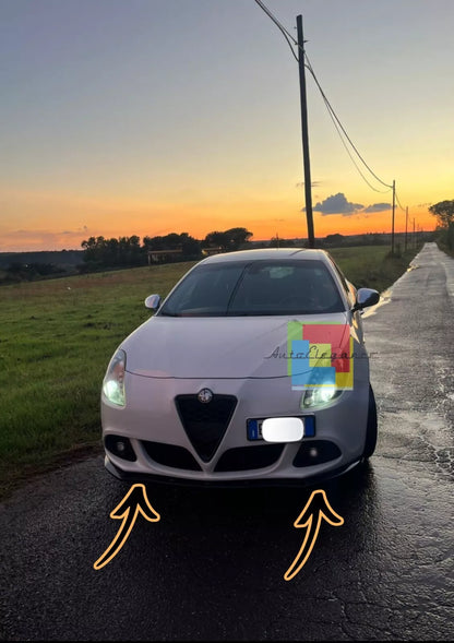 1842 ⭐SPLITTER ADATTO PER ALFA ROMEO GIULIETTA 2010-2020 NERO LUCIDO⭐