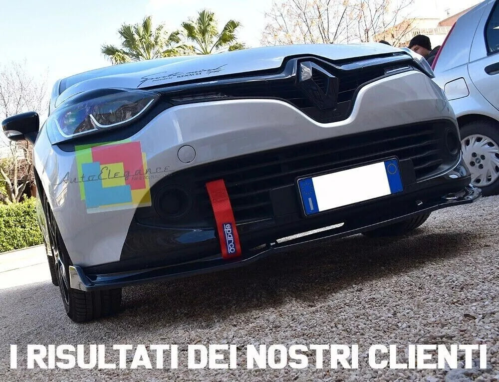 ❄️🌟0079 SPLITTER SOTTO PARAURTI ADATO PER Renault Clio 4 12-18🌟❄️