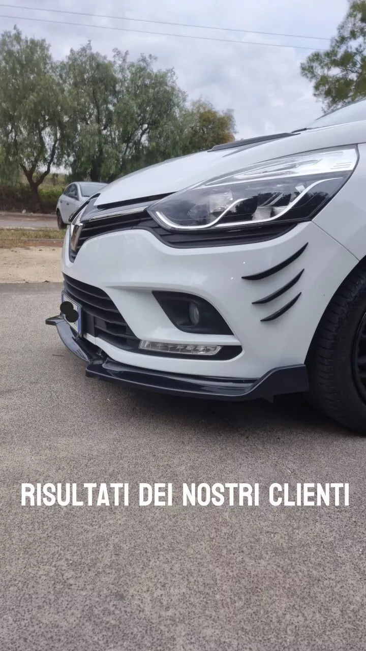 ❄️🌟0079 SPLITTER SOTTO PARAURTI ADATO PER Renault Clio 4 12-18🌟❄️