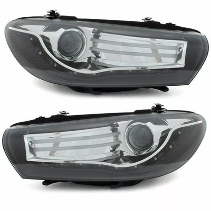 Fari per VW Scirocco 08-14 nero led luci di posizione Lightbar Depo set