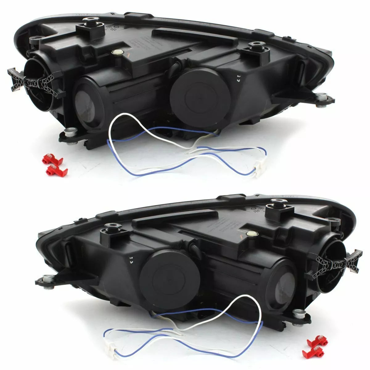 Fari per VW Scirocco 08-14 nero led luci di posizione Lightbar Depo set
