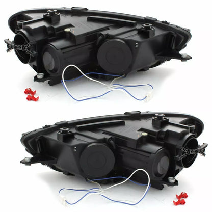 Fari per VW Scirocco 08-14 nero led luci di posizione Lightbar Depo set