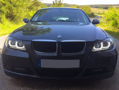 FANALE XENO PER BMW E90 E91 05-08 NERO PER D1S HID LUCE DIURNA OTTICA