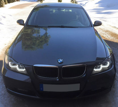 FANALE XENO PER BMW E90 E91 05-08 NERO PER D1S HID LUCE DIURNA OTTICA