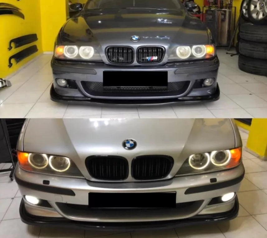 0489⭐SPLITTER SOTTO PARAURTI ADATTO PER BMW SERIE 5 E39 M / M-TECH ABS NERO⭐