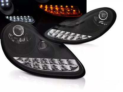 Fari per Porsche 911 996 anno 97-05 neri frecce led luce di posizione led