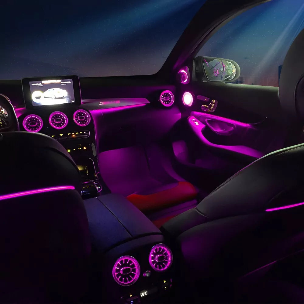 ⭐Griglie di ventilazione anteriori AC 64colori adatte per Mercedes Classe CW205⭐