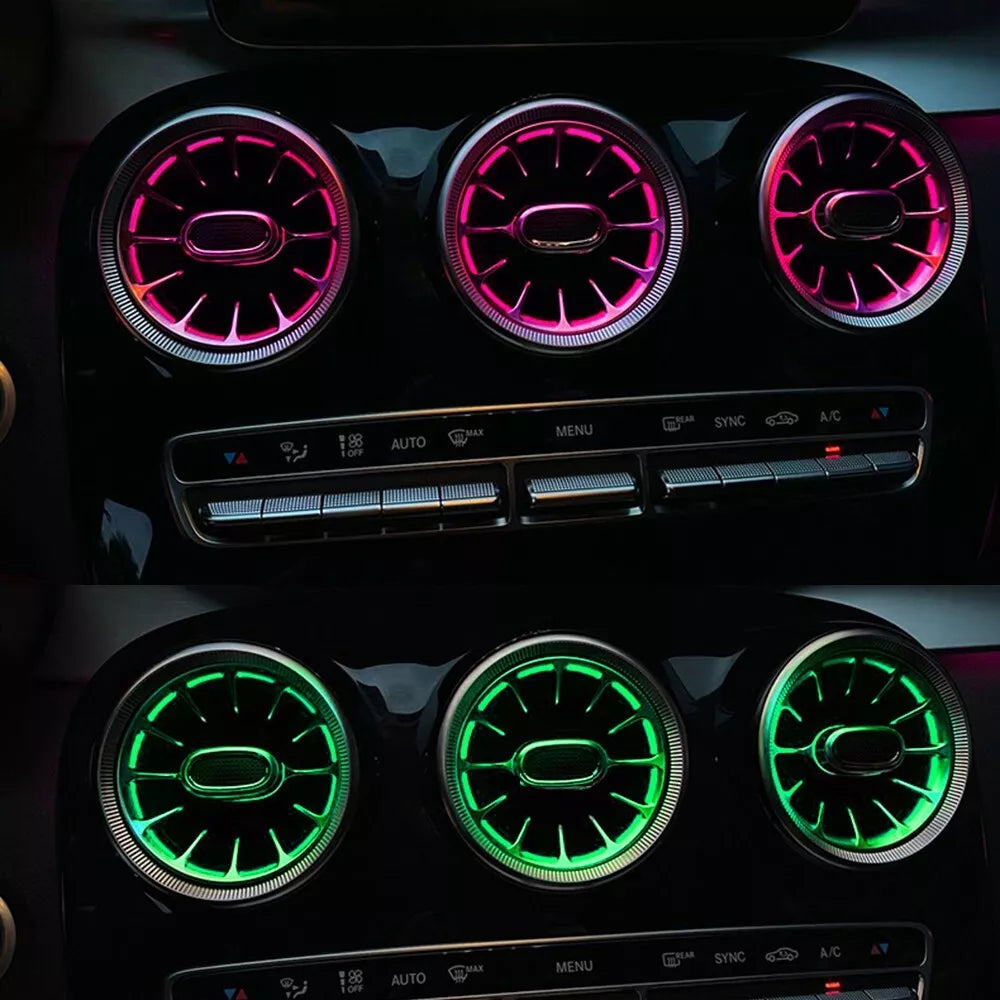 ⭐Griglie di ventilazione anteriori AC 64 colori adatte per Mercedes Classe E ⭐