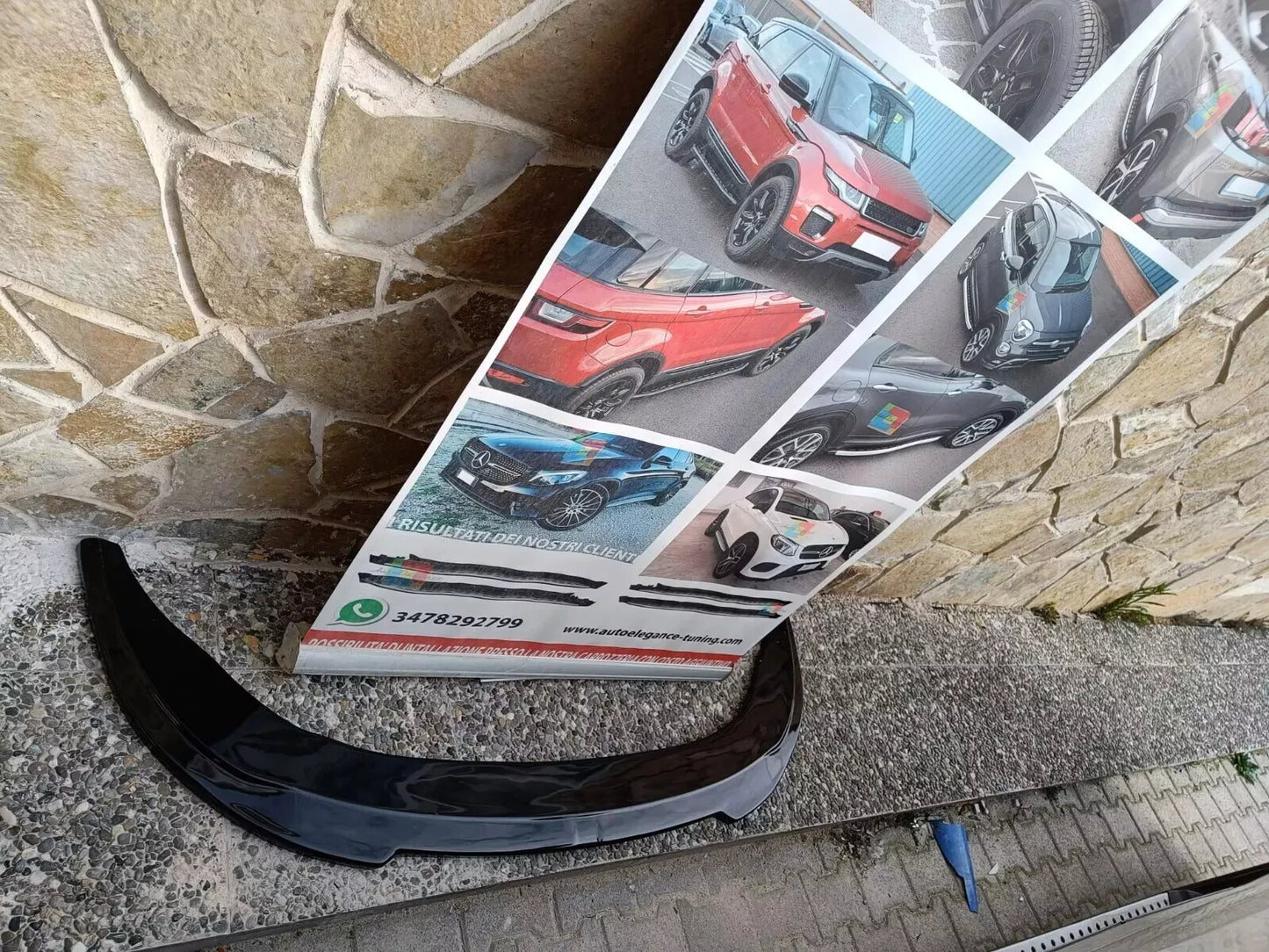 0658🔥SPLITTER ANTERIORE ADATTO PER SEAT LEON 1P ABS SPORTIVO NERO LIP 🔥