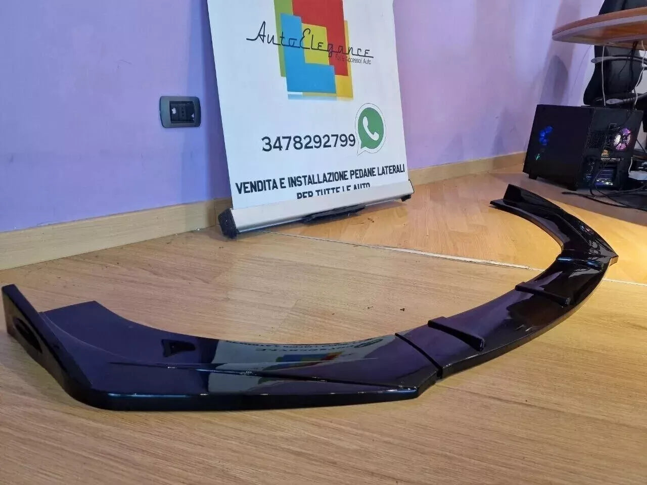 0878 🔥SPLITTER SOTTO PARAURTI ANTERIORE AUDI TT 8J ABS SPORTIVO SPOILER RSTT🔥