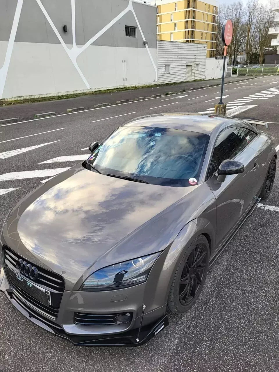 0878 🔥SPLITTER SOTTO PARAURTI ANTERIORE AUDI TT 8J ABS SPORTIVO SPOILER RSTT🔥