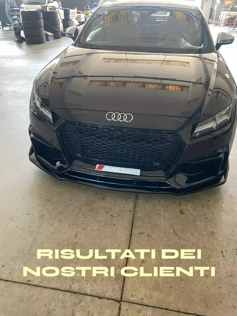 0878 🔥SPLITTER SOTTO PARAURTI ANTERIORE AUDI TT 8J ABS SPORTIVO SPOILER RSTT🔥