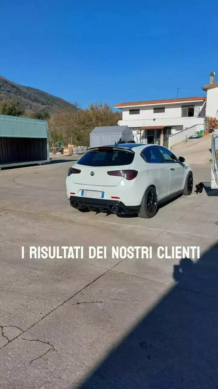 ⭐0405 DIFFUSORE POSTERIORE ADATTO PER ALFA ROMEO GIULIETTA NERO LUCIDO⭐