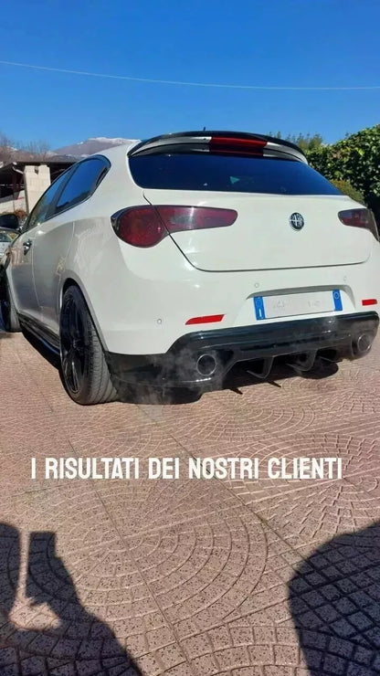 ⭐0405 DIFFUSORE POSTERIORE ADATTO PER ALFA ROMEO GIULIETTA NERO LUCIDO⭐