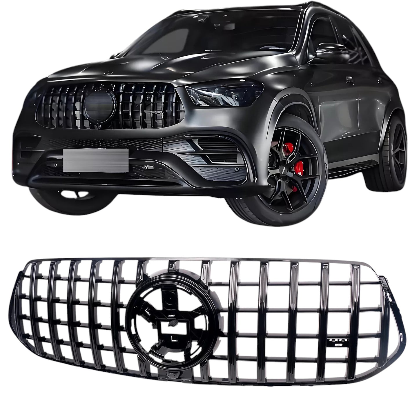 🔥Griglia GT Panamericana adatta per Mercedes Classe GLE W167 V167 C167 NERO 🔥